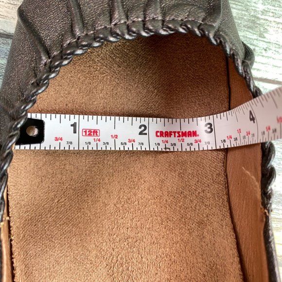 Abeo Bio System Taylin Womens Gray Leather Loafer Shoe Size 7.5M Arch Support - Picture 8 of 12